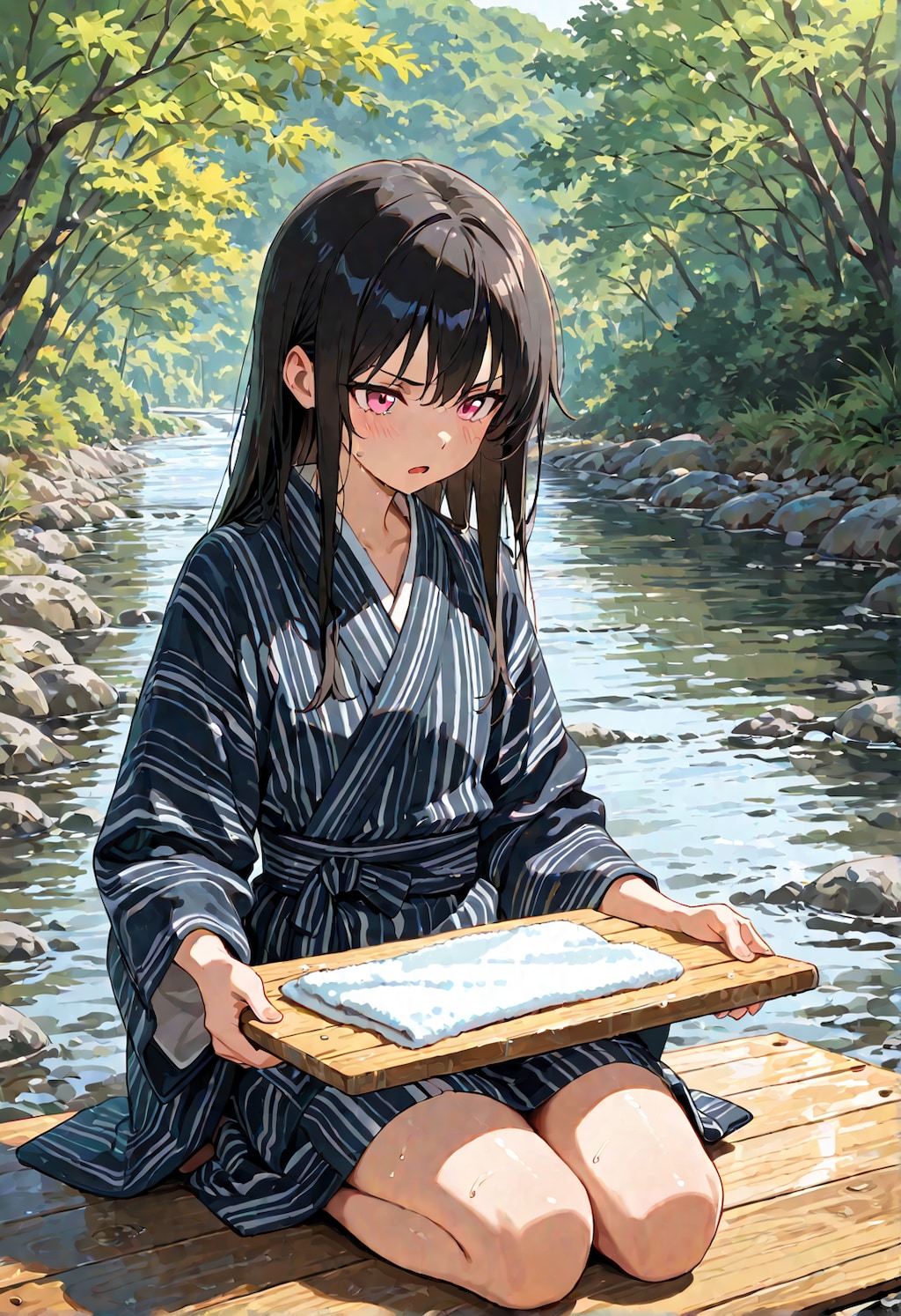 洗濯する板野ちゃん
