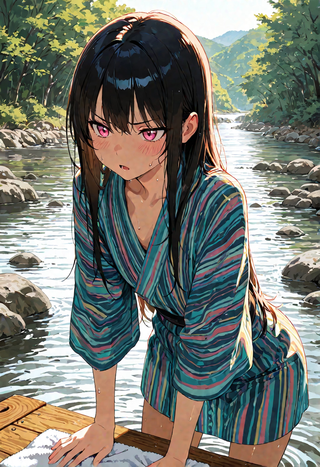 洗濯する板野ちゃん