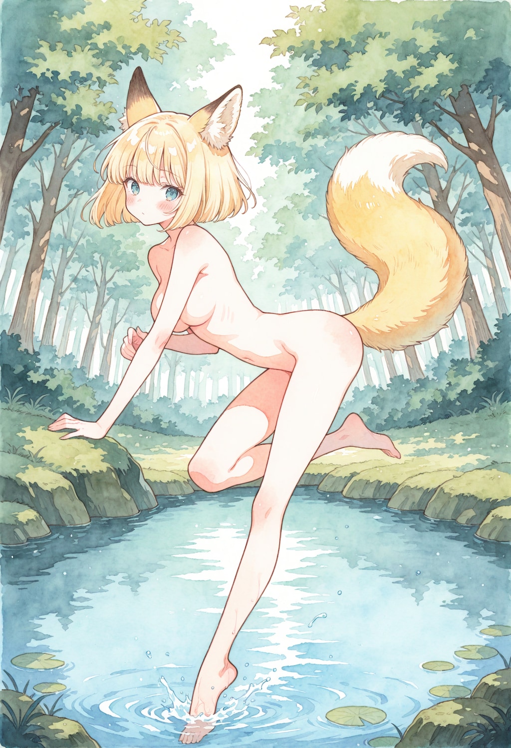 森のキツネミミ少女