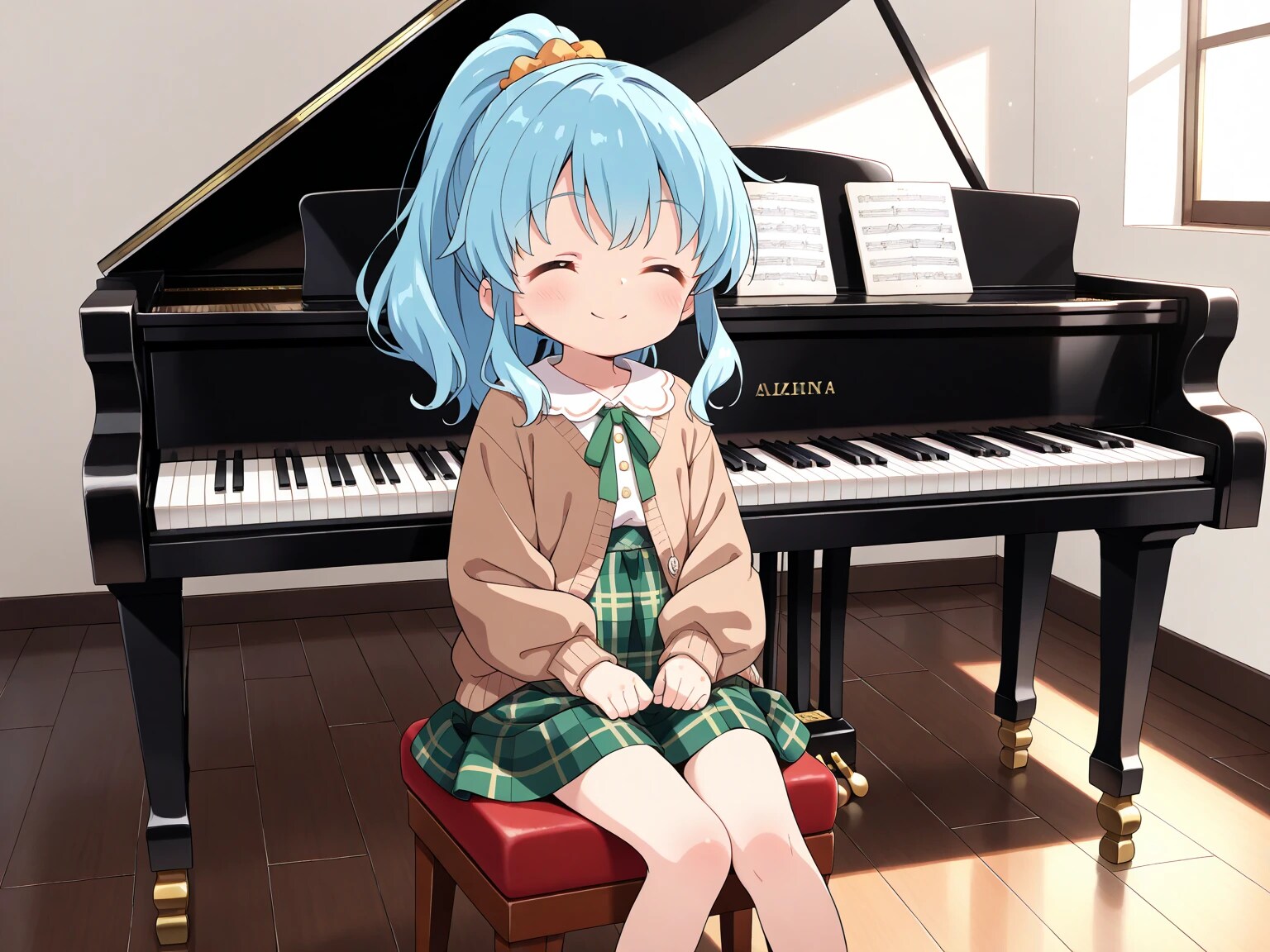 あおいちゃんとピアノ | の人気AIイラスト・グラビア