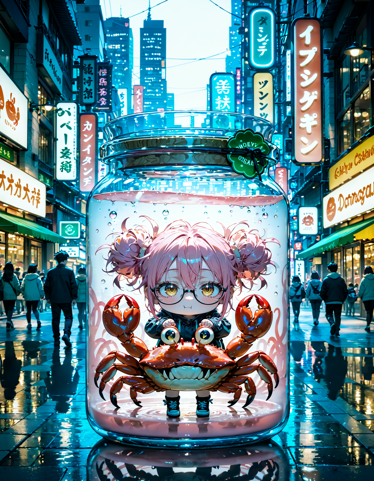 今日は何の日？　かに看板の日 | の人気AIイラスト・グラビア