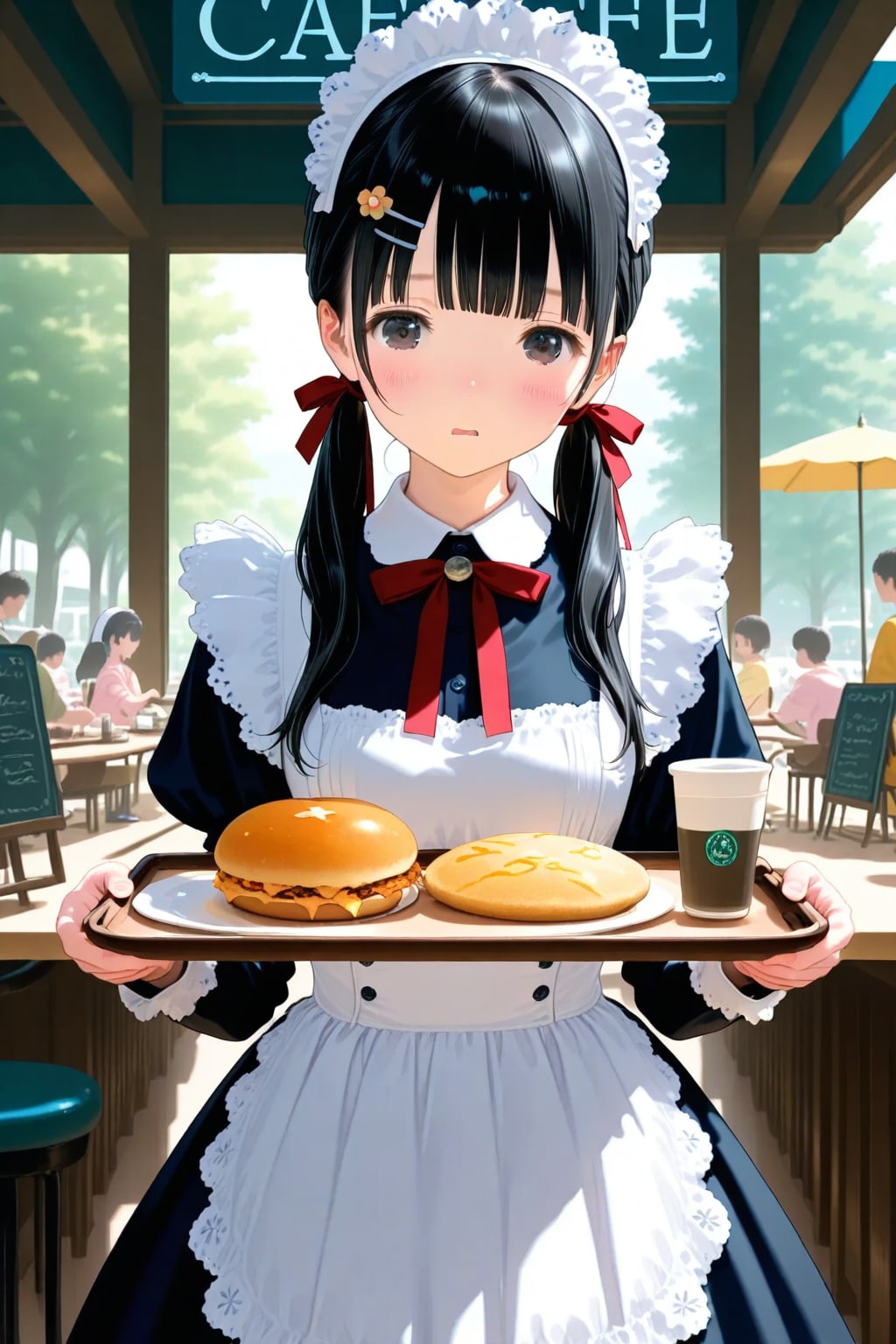 メイド服な次女ちゃん🌕✨