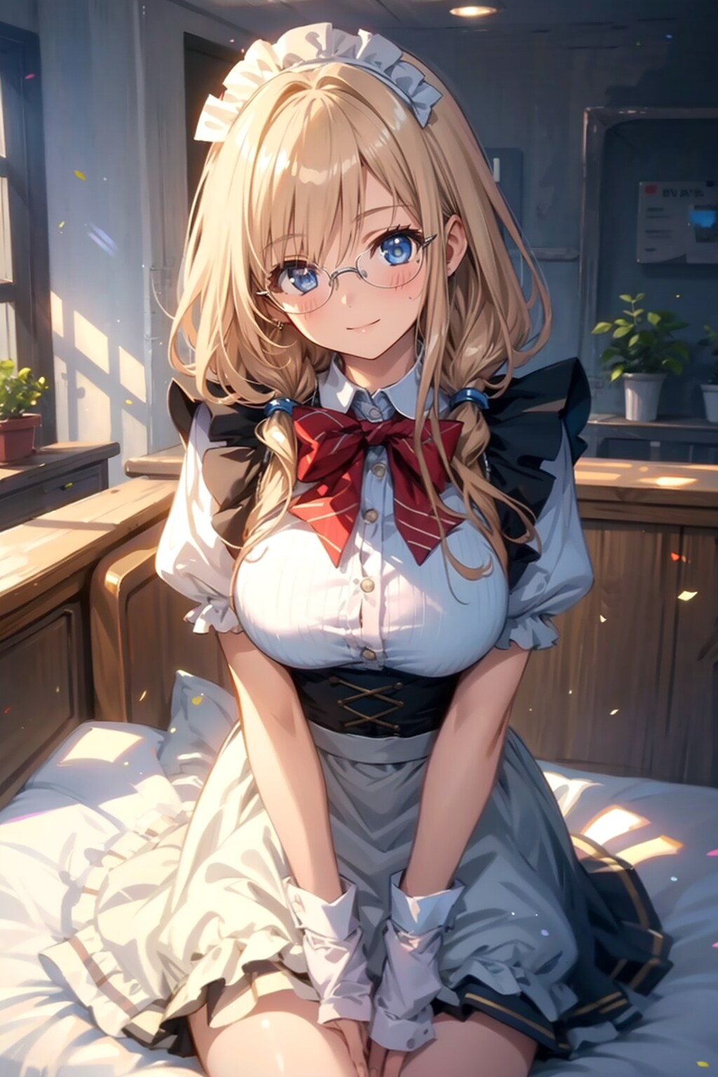メガネ美少女メイド | の人気AIイラスト・グラビア