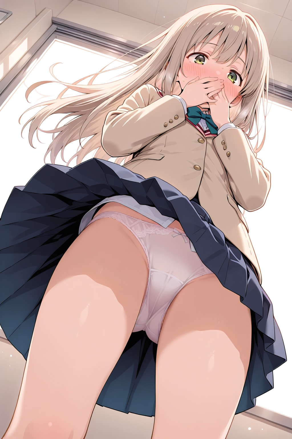 真下からの視線