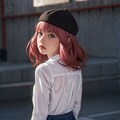 学園コスプレに出場するスパイファミリー「アーニャ」の可愛い学生服姿 2枚目