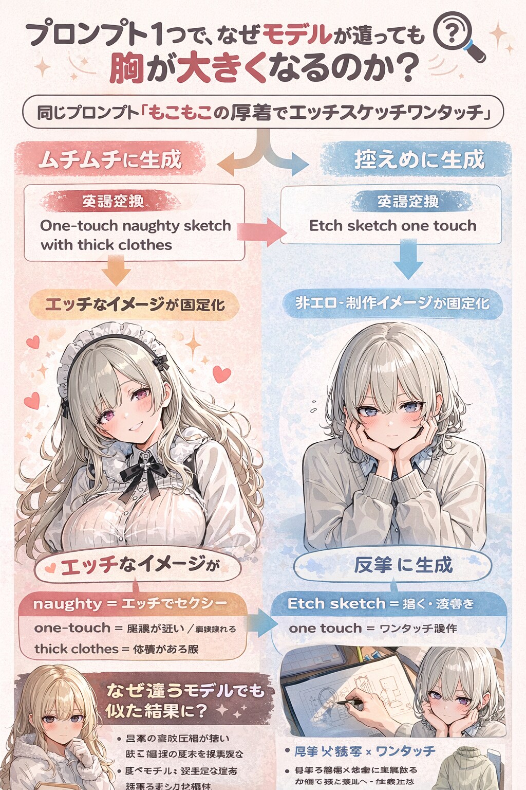 なぜもこもこの厚着だと胸が大きくなるのか!