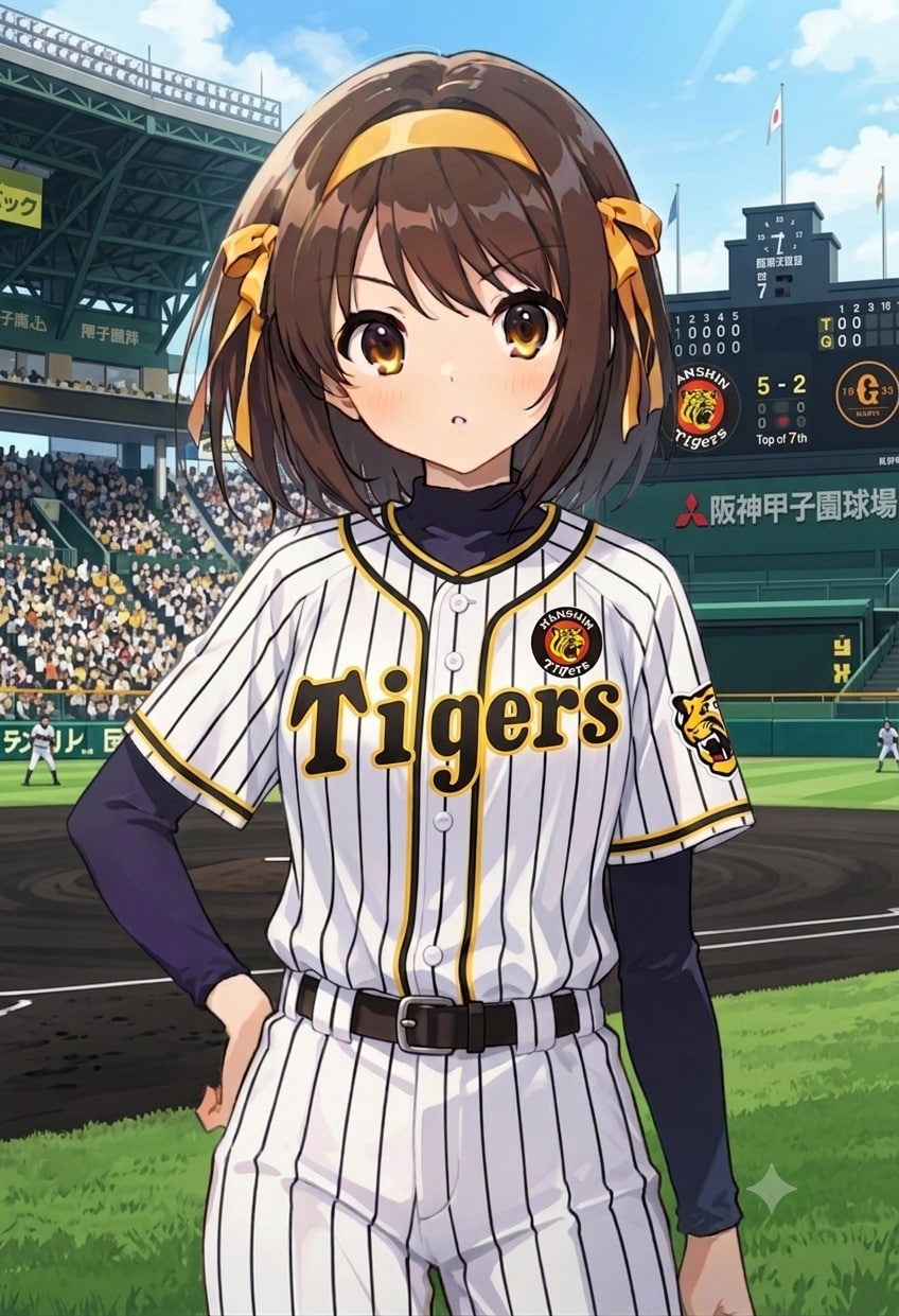 涼宮ハルヒ、阪神タイガースユニホーム