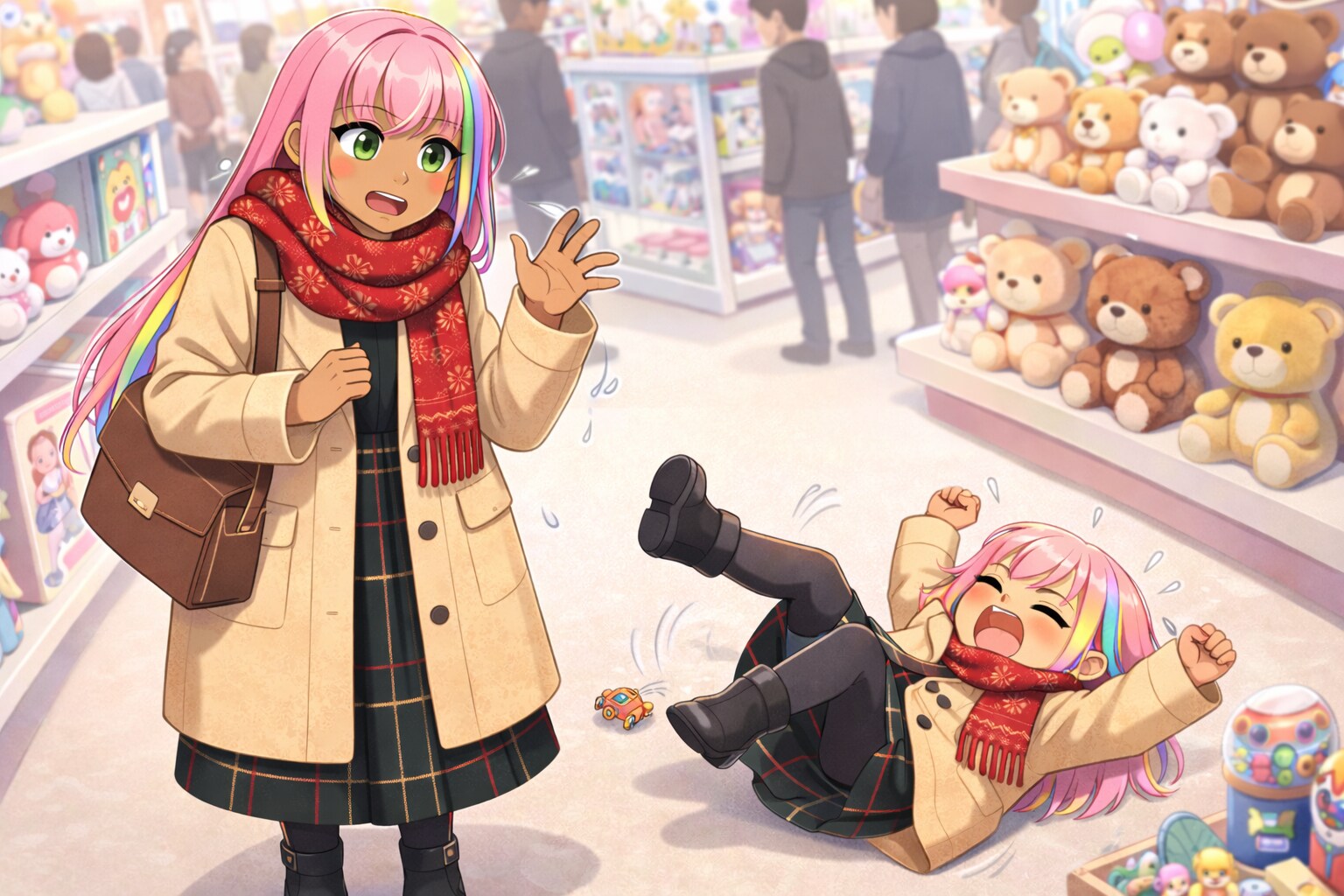 【うちの子マイちゃん】ギャルママとちいさな戦い 〜お買い物の日〜 | の人気AIイラスト・グラビア