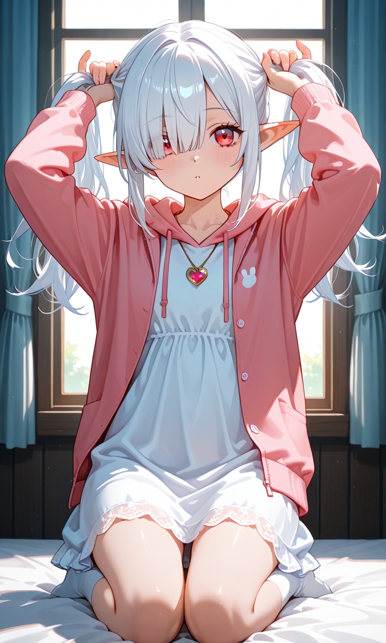 手ツインテールのシロネさん　後編 | の人気AIイラスト・グラビア