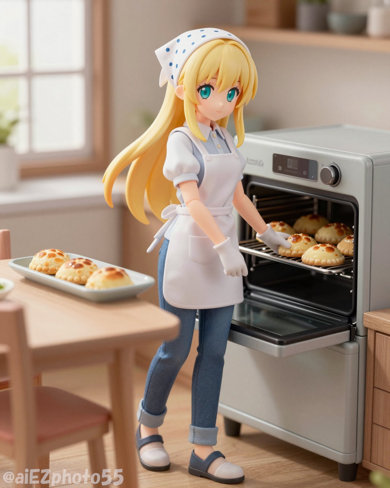 パンを焼くちちぷいちゃん