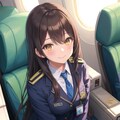 キャビンアテンダントさんになりきるっなごみちゃん✈️☁️🌟⋆꙳ 2枚目