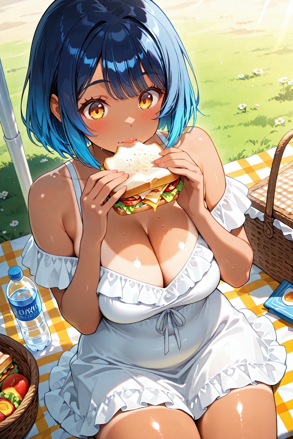青色ピクニック①