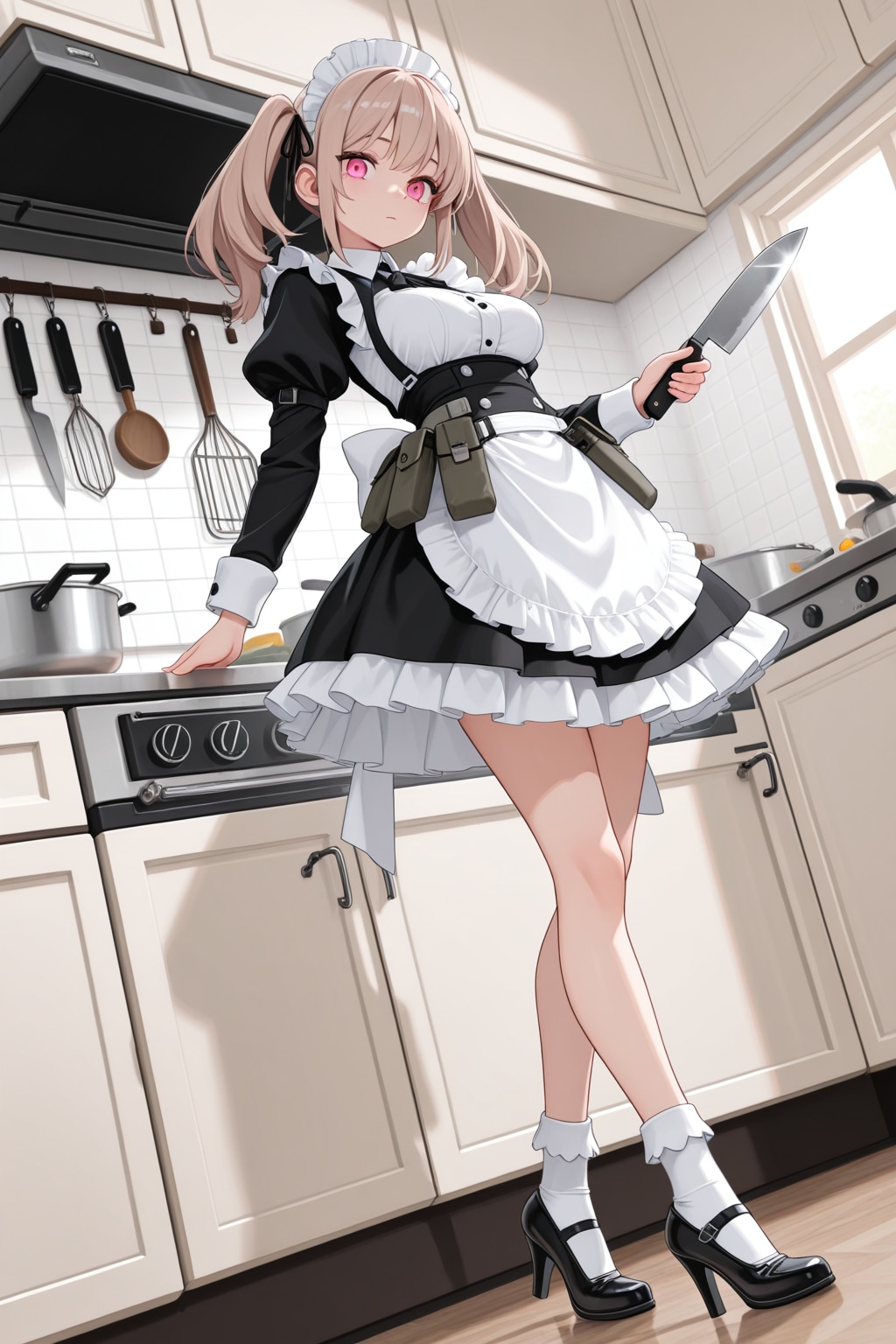 戦うメイドMOKAちゃん | の人気AIイラスト・グラビア