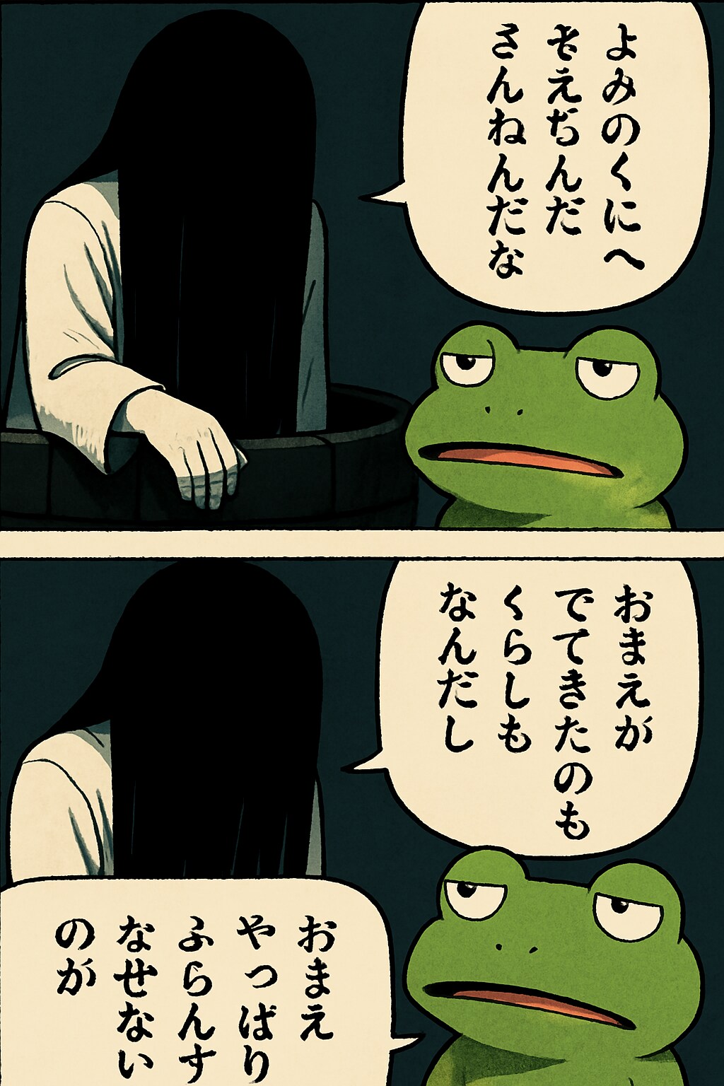 貞子をくにへかえそうとしたら