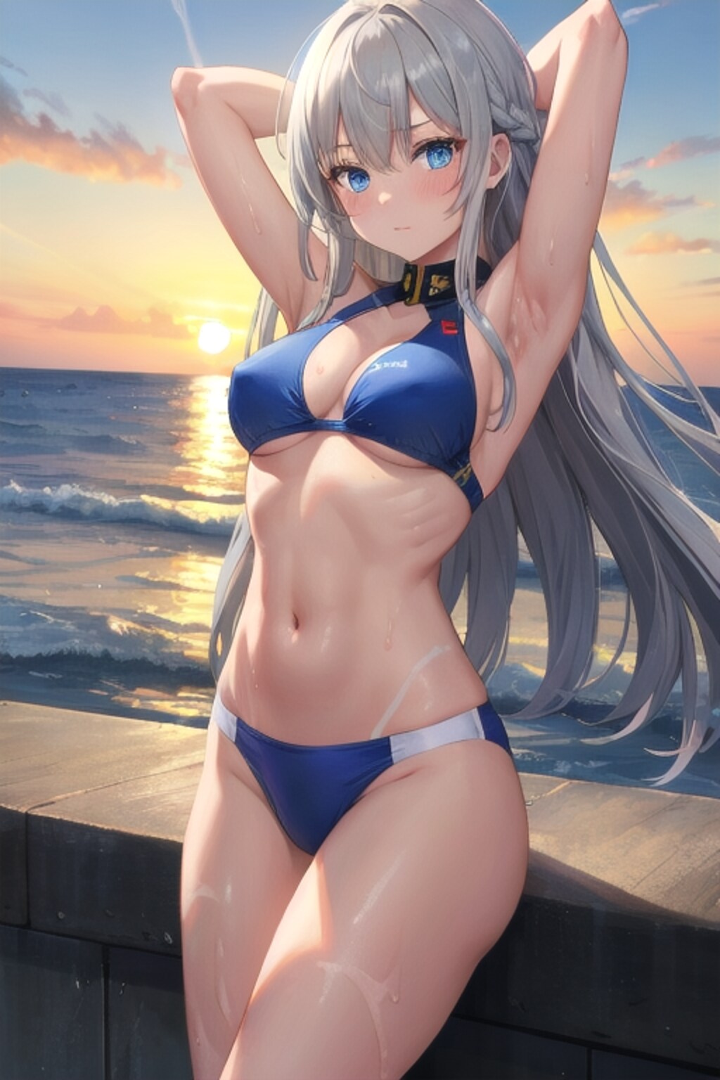 銀髪ロング