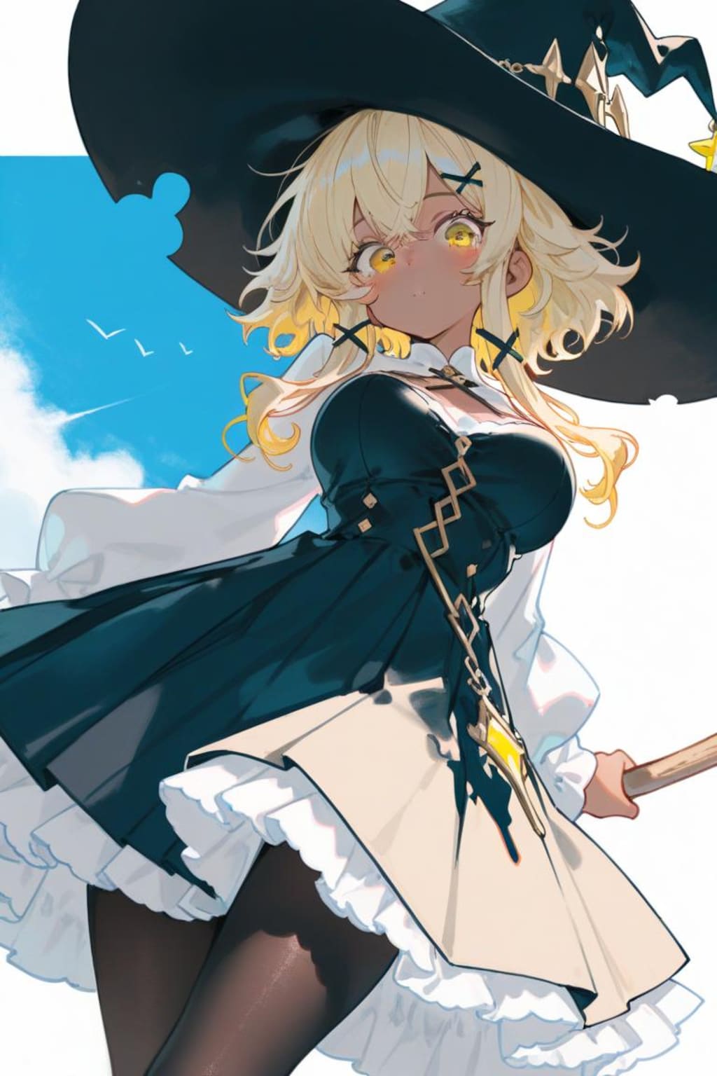 褐色の魔女っ子