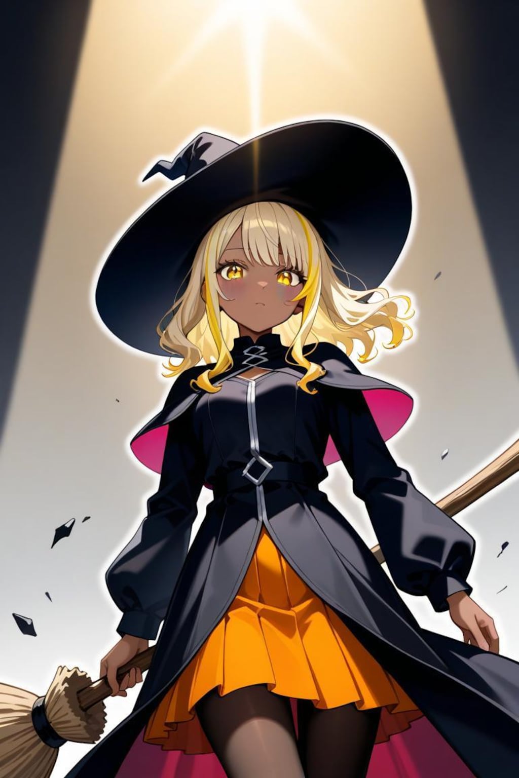 褐色の魔女っ子