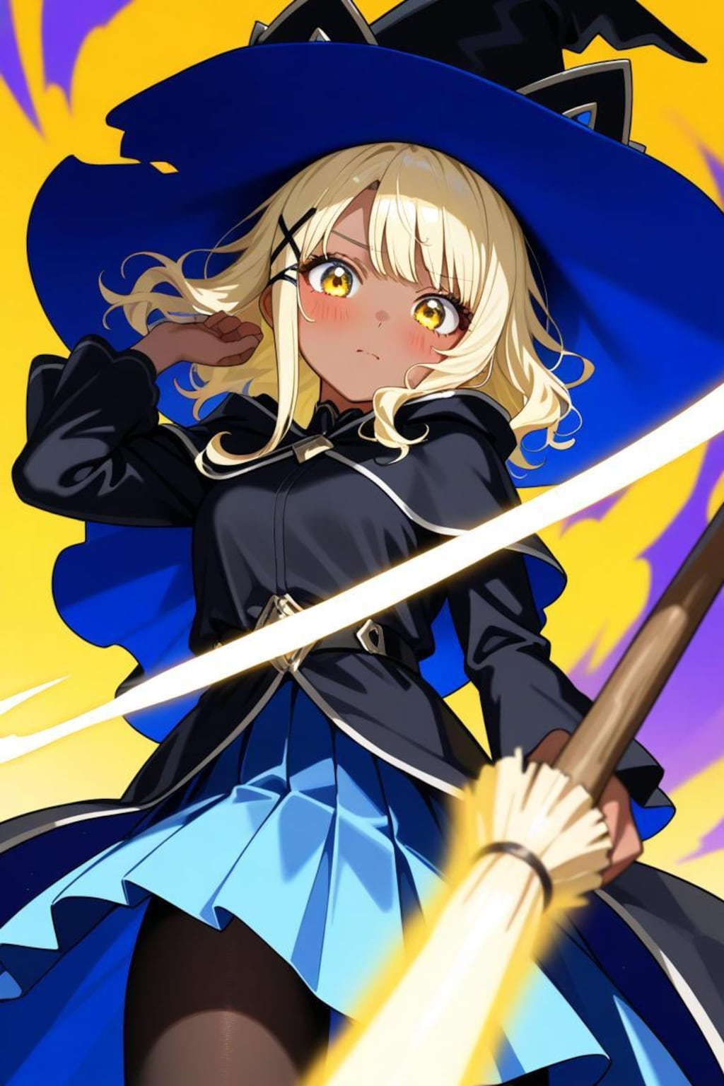 褐色の魔女っ子