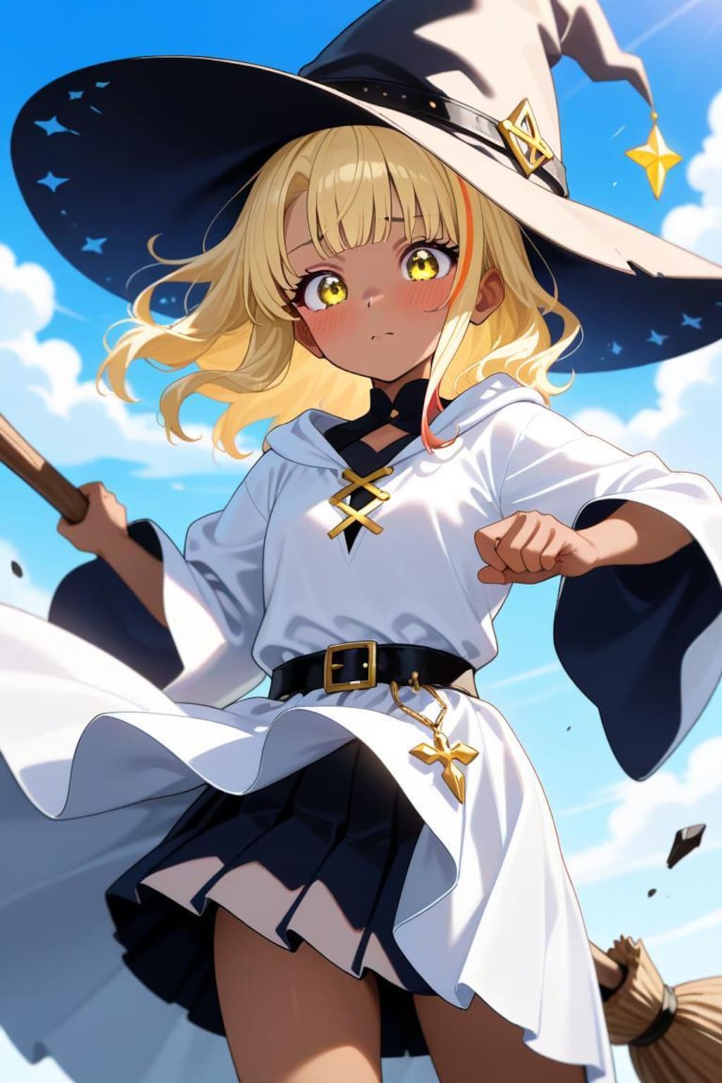 褐色の魔女っ子