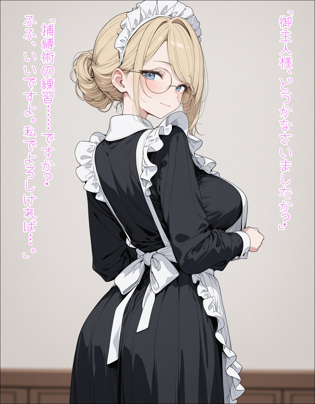 メイドさんで捕縛術の練習　その１