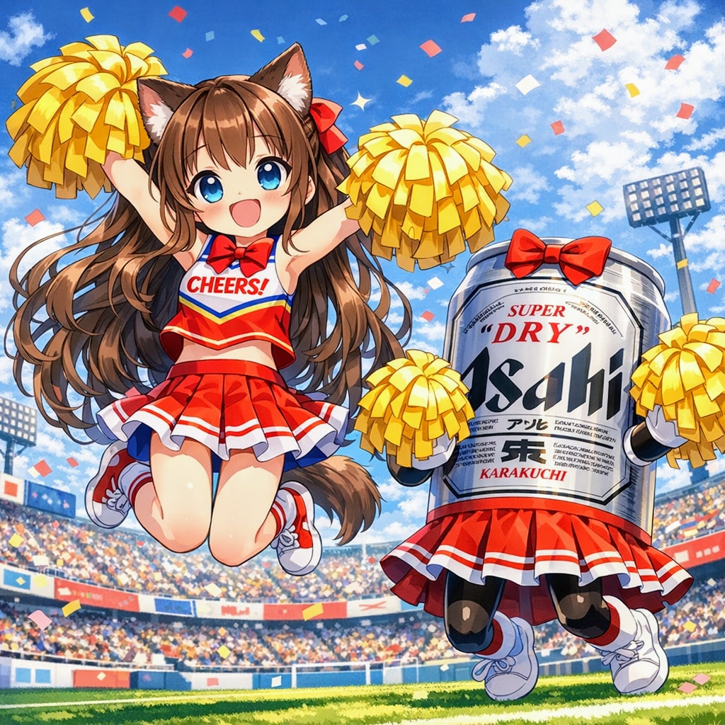 ちちぷいルーキーズ応援な小さな女の子