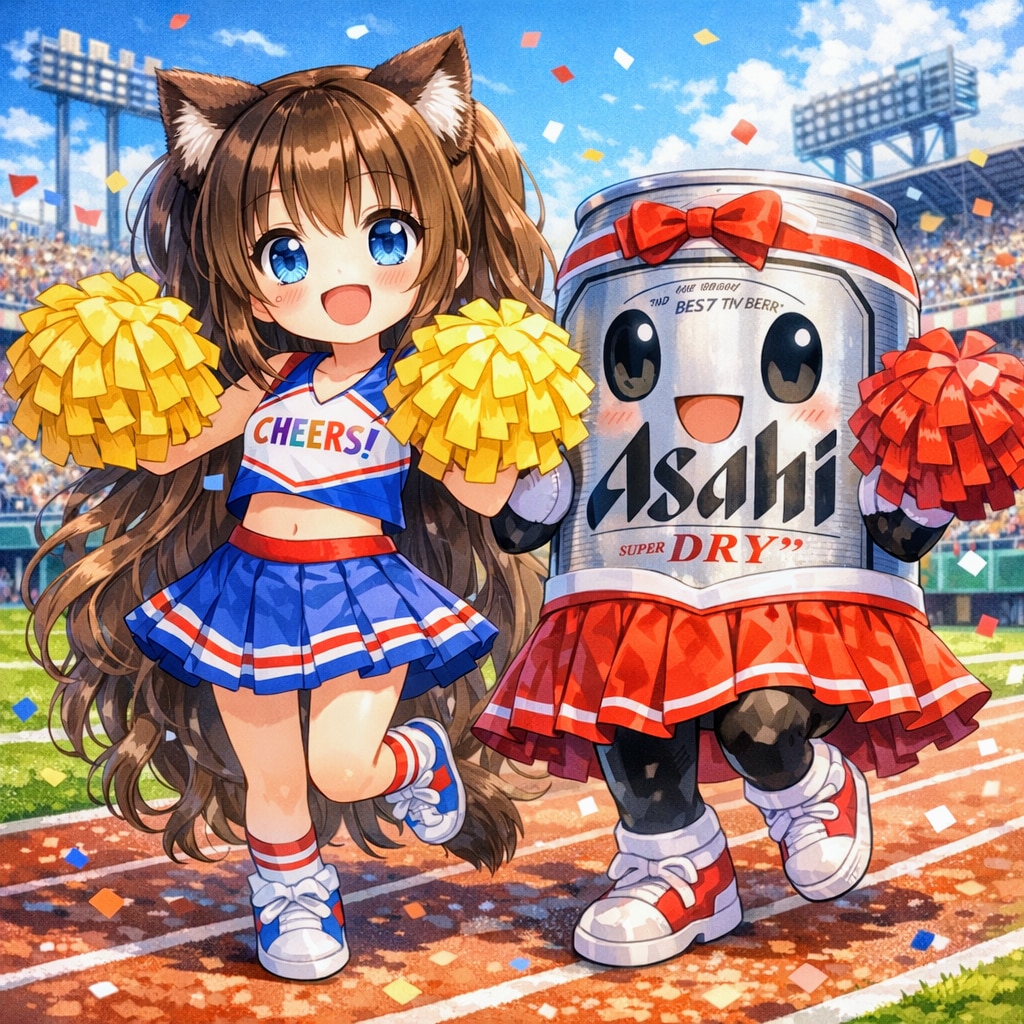 ちちぷいルーキーズ応援な小さな女の子