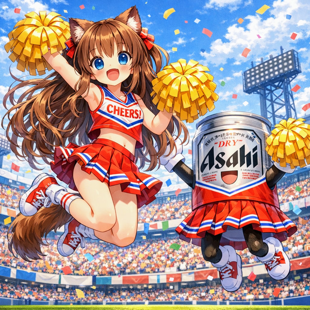 ちちぷいルーキーズ応援な小さな女の子