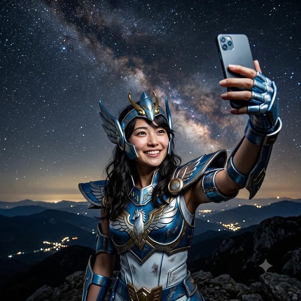 自撮り星座の聖衣と聖闘士