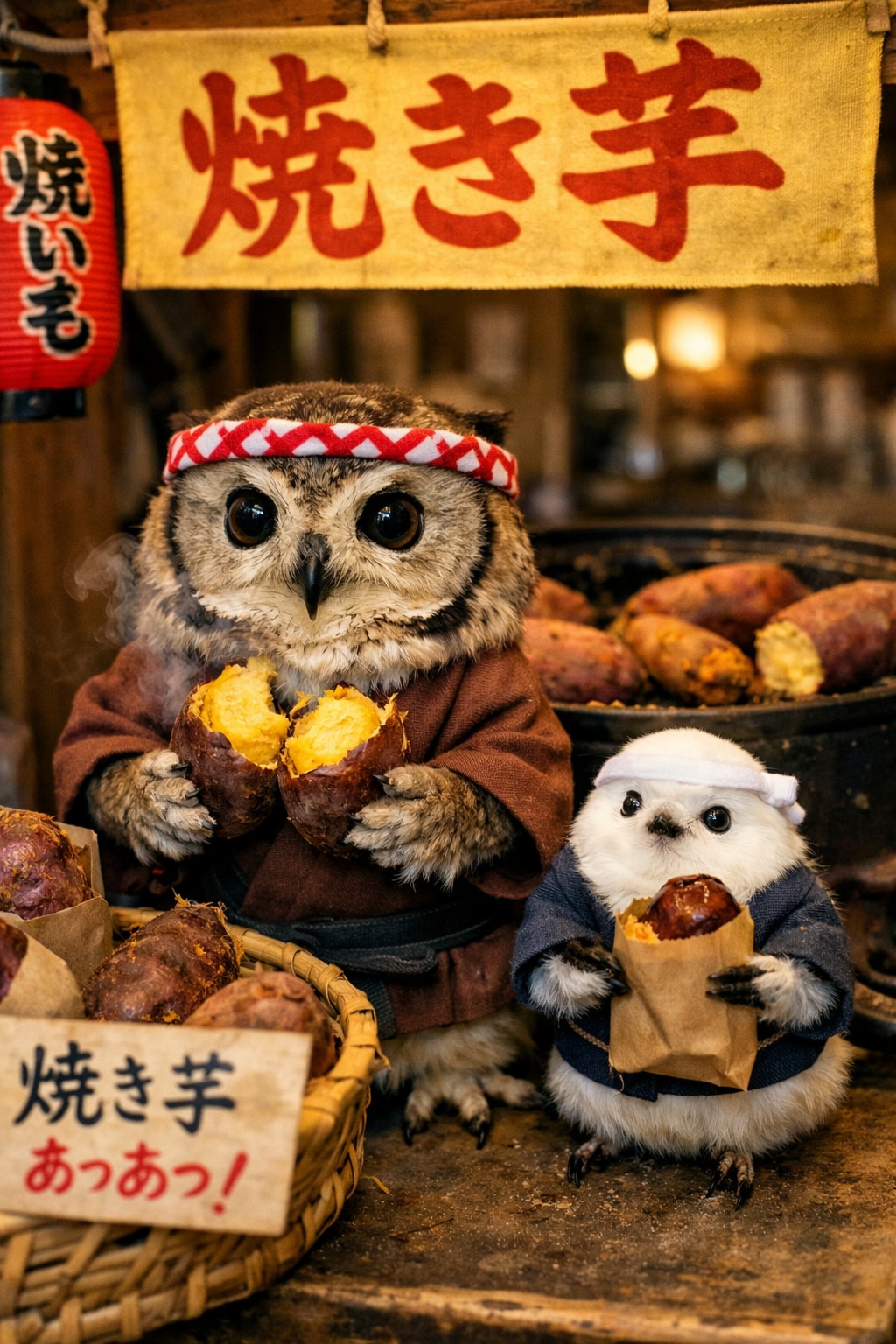 【動物】焼き芋屋さん | の人気AIイラスト・グラビア