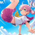 花音ちゃんと白い世界 3枚目