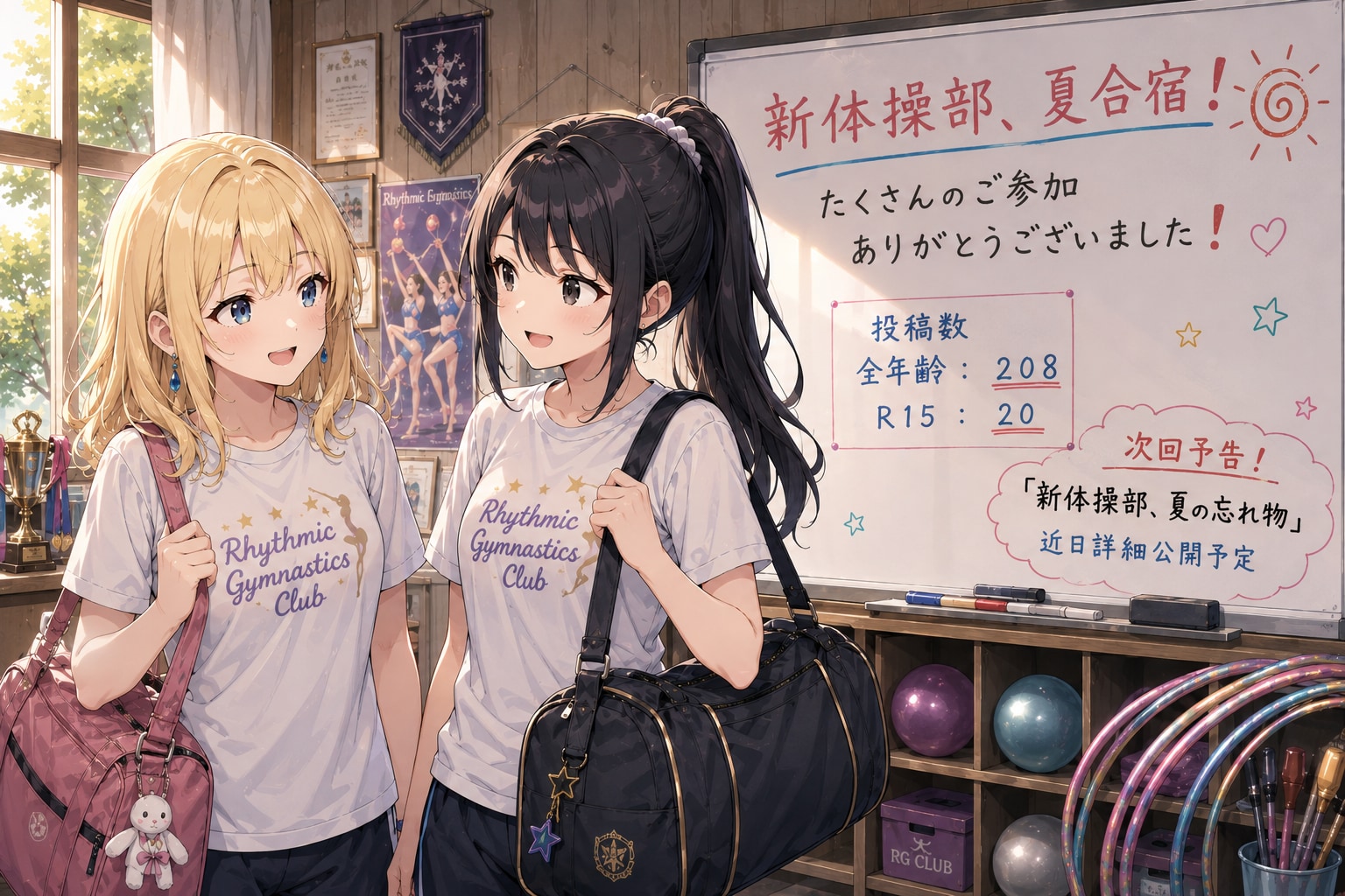 【御礼】新体操部、夏合宿！ご参加ありがとうございました❗️