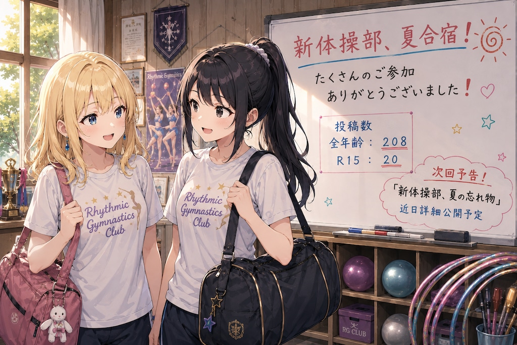 【御礼】新体操部、夏合宿！ご参加ありがとうございました❗️
