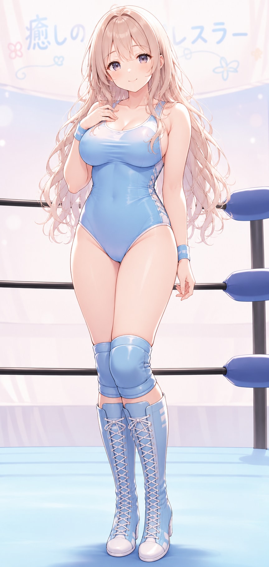 失神KO負けしちゃうゆるふわお姉さんレスラーちゃん
