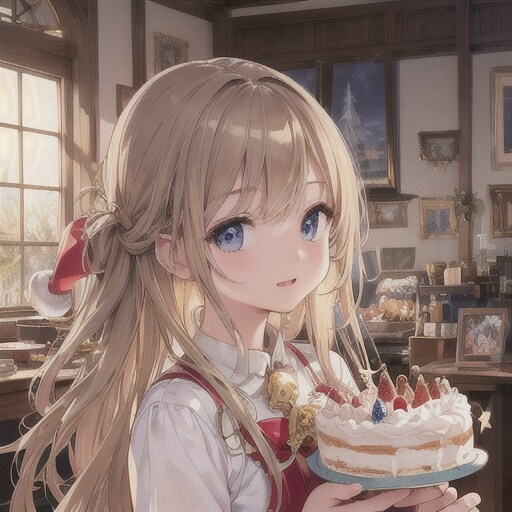ケーキショップでバイト中