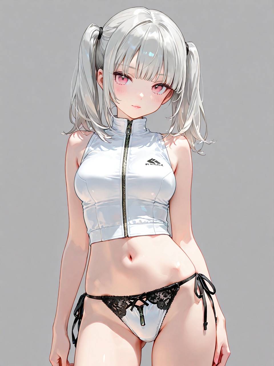 ジッパーを開けて