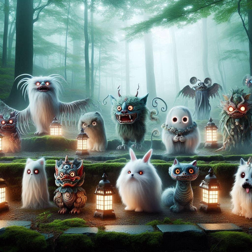 Dalleの日本語な妖怪たち
