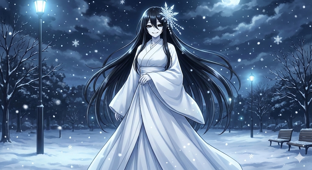 冬来たる‥雪の怪異来たる‥‥‥