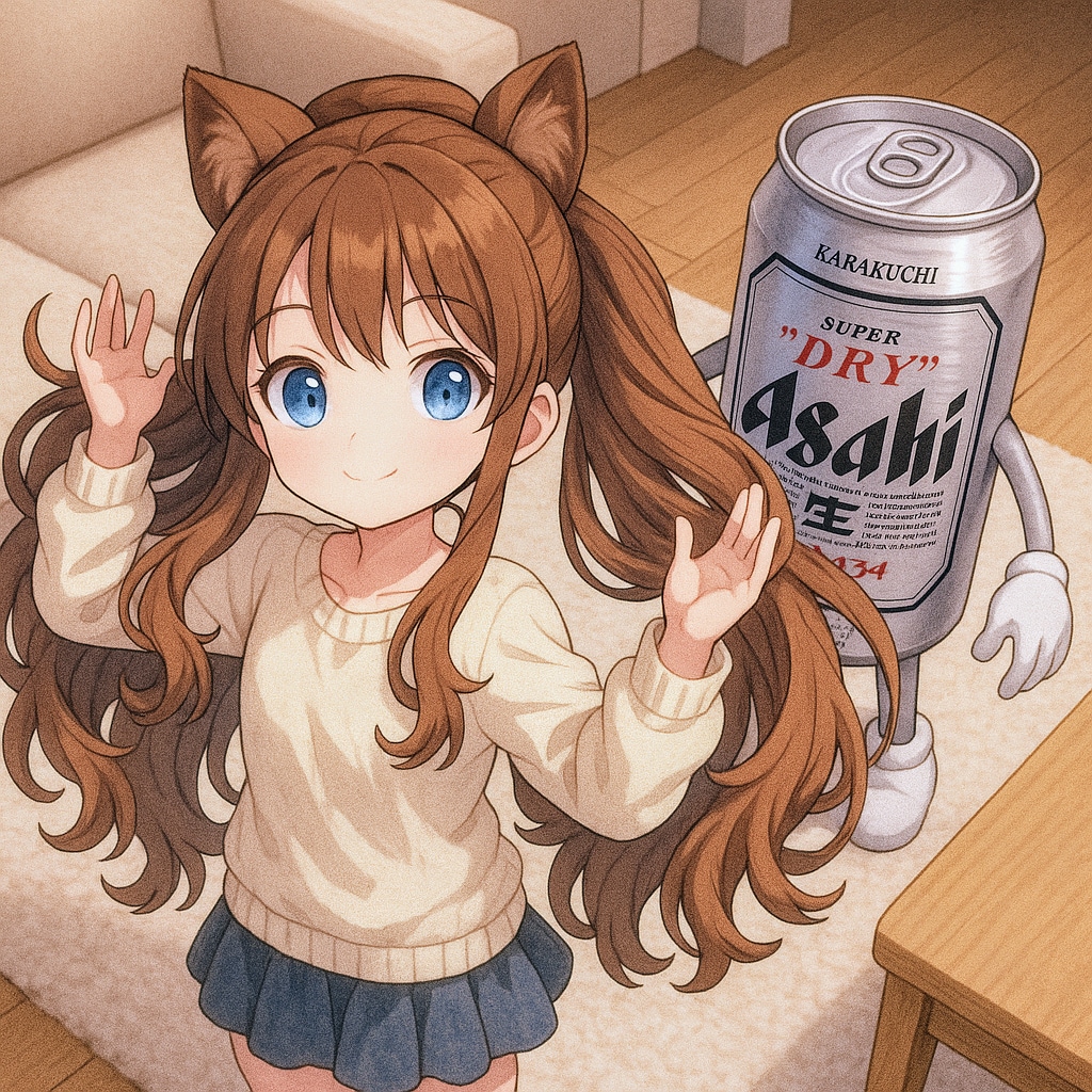 髪を結んでファサッとする小さな女の子