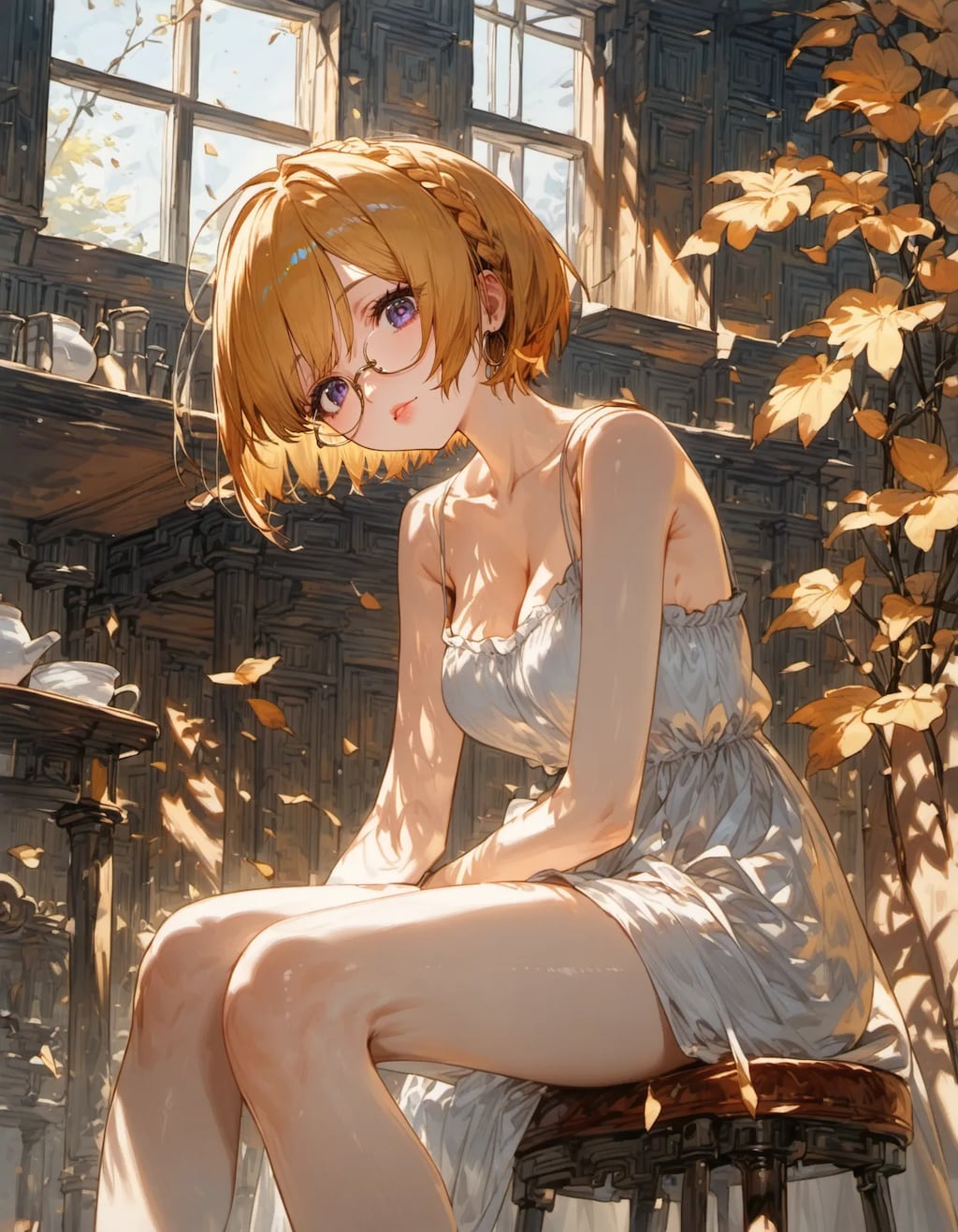 Amber Light and Glasses