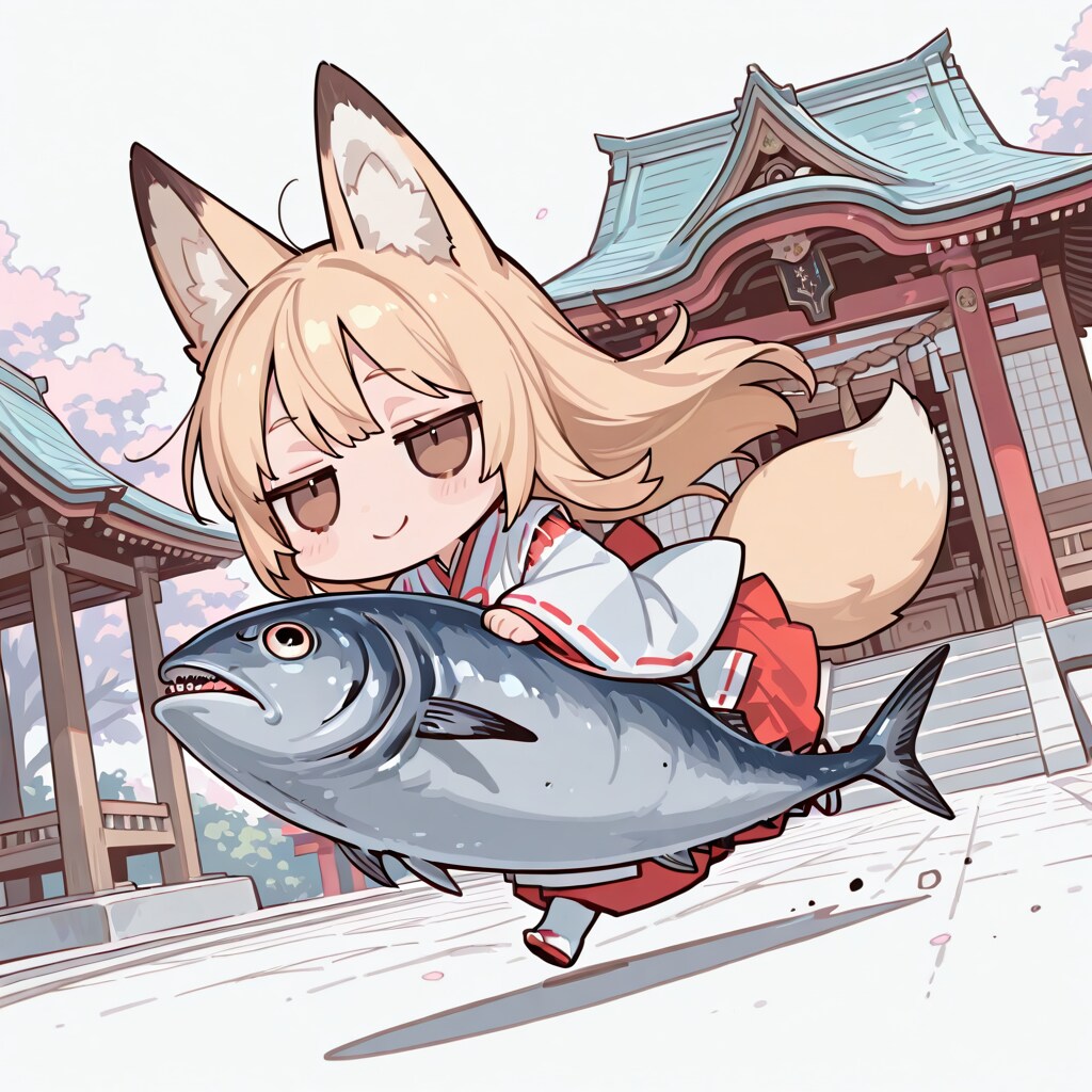 おさかな捕まえたお稲荷様