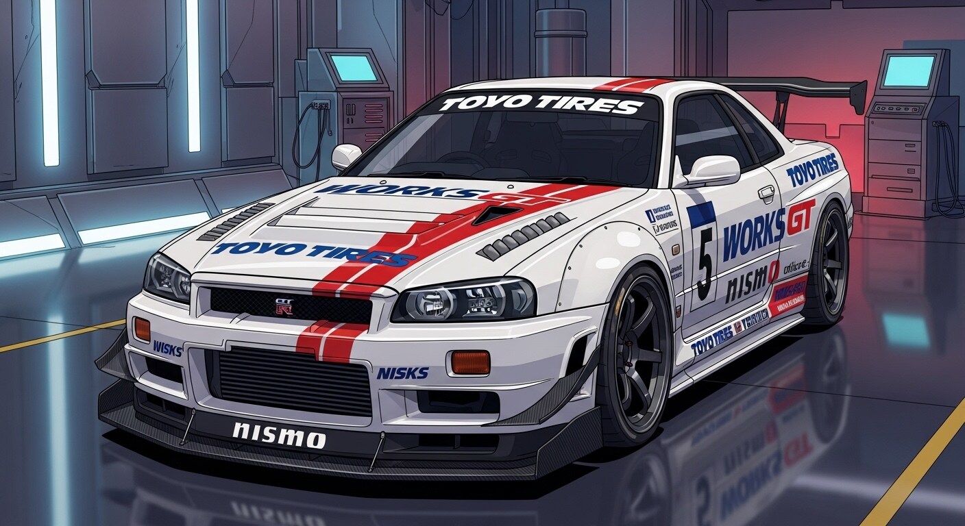 トーヨータイヤR34GT-R