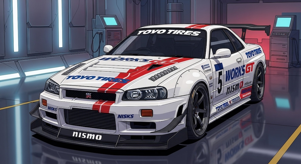 トーヨータイヤR34GT-R