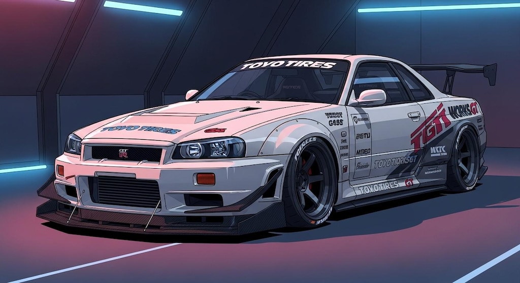 トーヨータイヤR34GT-R