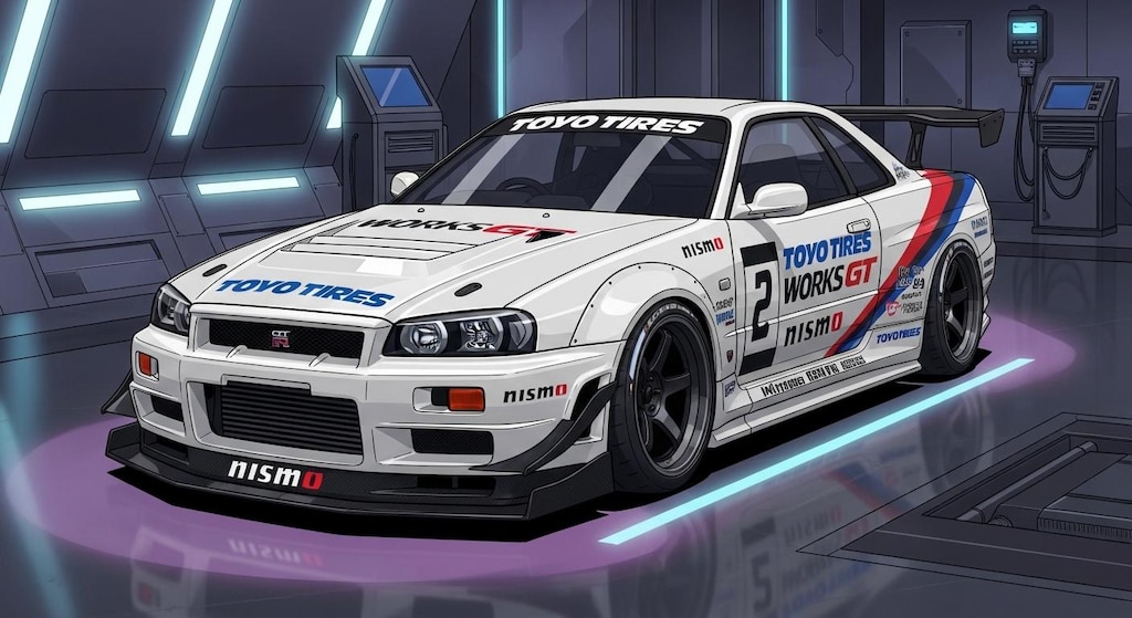 トーヨータイヤR34GT-R