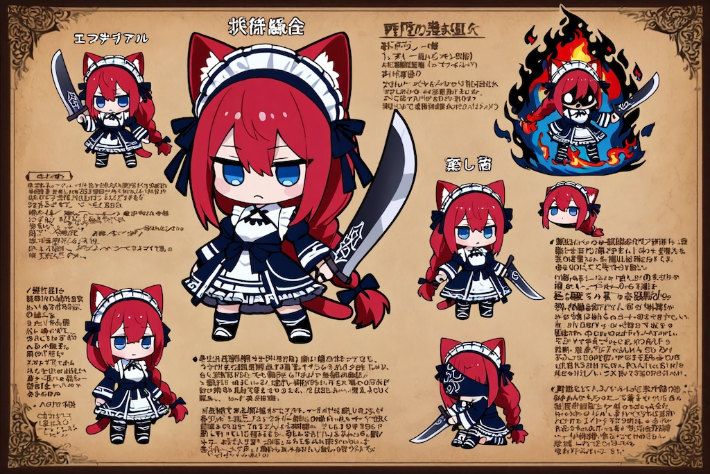 ダークゴシックネコミミコロポックル赤髪お兄ちゃんズくん
