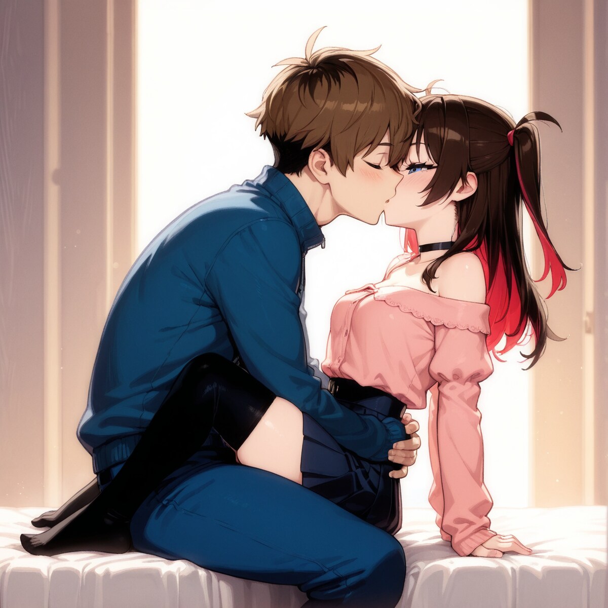 kissing