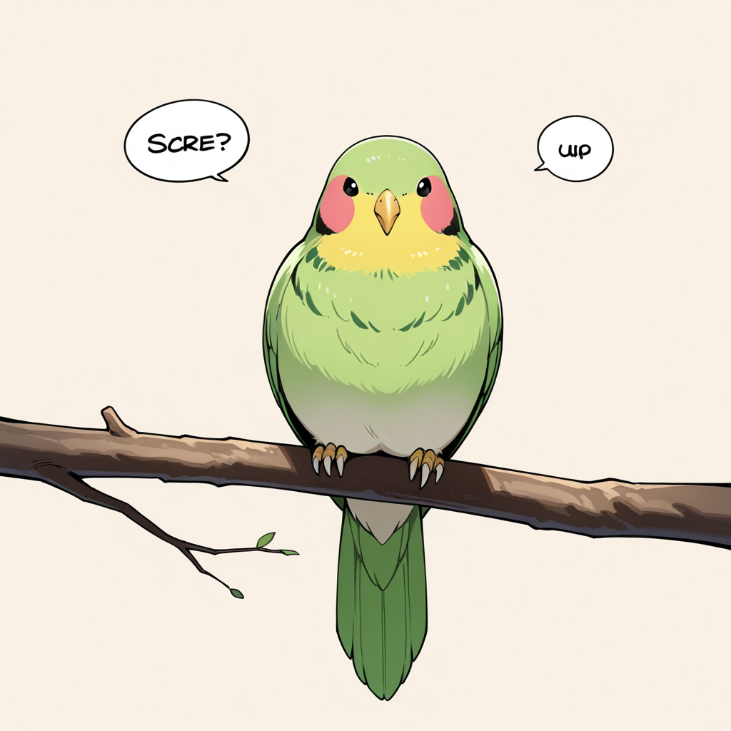 喋るインコが流行ってると聞いて