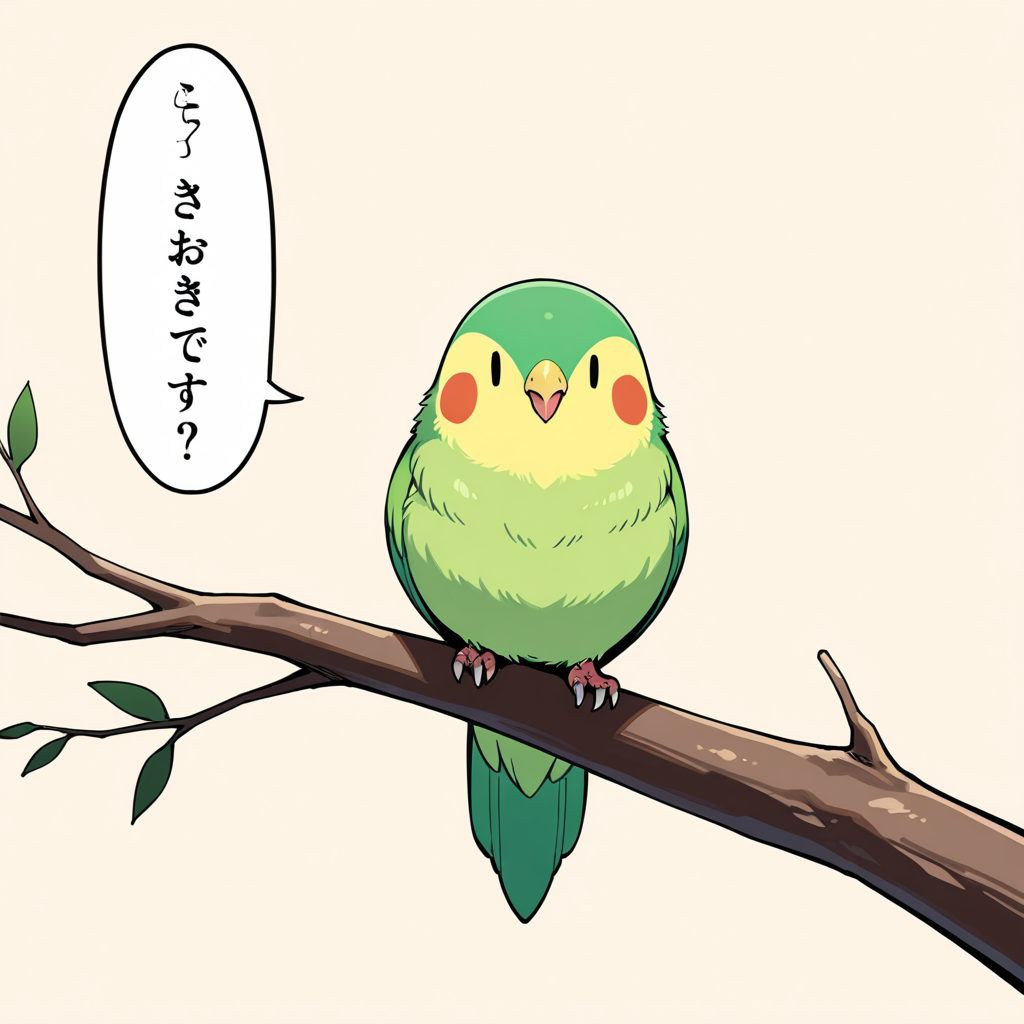 喋るインコが流行ってると聞いて