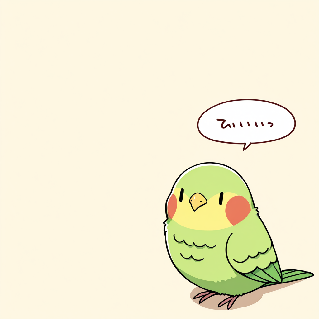 喋るインコが流行ってると聞いて