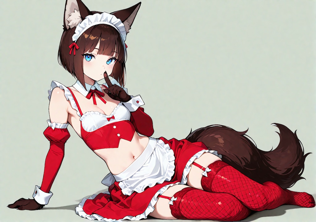 メイド服のつばき